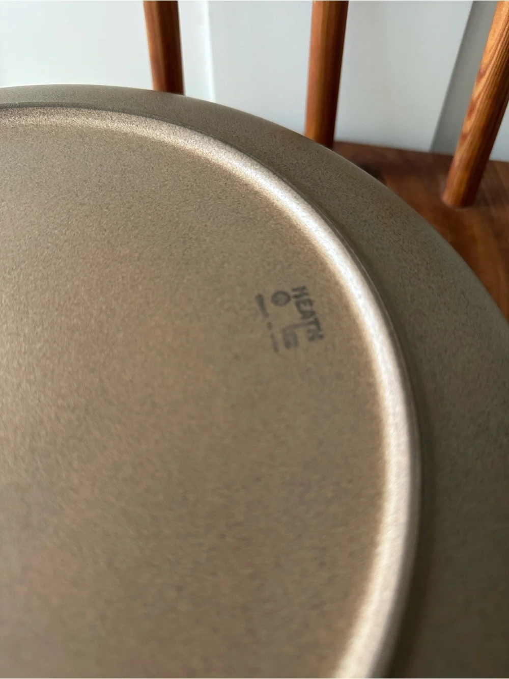 Vintage Heath Ceramics Round Dinner Plate Pumpkin Brown